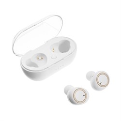 Наушники беспроводные Luazon VBT 1.20, вакуумные, Bluetooth 5.0, 300 мАч бокс, белые - фото 51368245