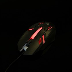 Мышь Defender Cyber MB-560L, игровая, проводная, оптическая, подсветка, 3 кнопки, 1600 dpi, черная - фото 51368541
