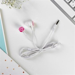 Наушники вакуумные, «Живи моментом», белые - фото 51368621