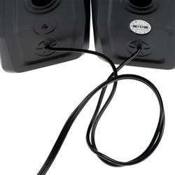 Компьютерные колонки 2.0 Qumo Mask AS004, 2х5 Вт, USB, RGB подсветка, чёрные - фото 51368634