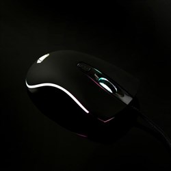 Мышь Qumo Onyx RGB M73, игровая, проводная, оптическая, 2400 dpi,  4 кнопки, USB,RGB, чёрная - фото 51368753