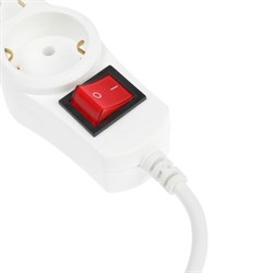 Сетевой фильтр 5bites SP4W-150 4S, 4 розетки, 5 м, 10 А, 3х0.75 мм2, с з/к, с выкл., белый - фото 51368887