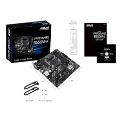 Материнская плата Asus PRIME B550M-K, AM4, B550, 4xDDR4, VGA, DVI, HDMI, mATX - фото 51368973