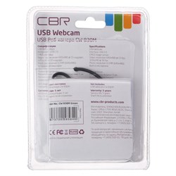 Веб-камера CBR CW 830M Green, 0.3 МП, 640х480, USB 2.0, микрофон, зеленая - фото 51369041