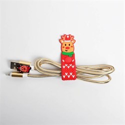 Держатель для проводов «Счастья в новом году», 9 х 0,4 х 4,3 см. - фото 51369079