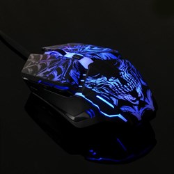 Мышь Defender Prototype GM-670L, игровая, проводная, 6 кнопок, подсветка, 3200 dpi, USB, чер - фото 51369256