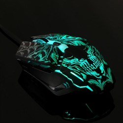 Мышь Defender Prototype GM-670L, игровая, проводная, 6 кнопок, подсветка, 3200 dpi, USB, чер - фото 51369258