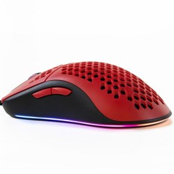 Мышь Arozzi FAVO, игровая, проводная, оптическая, 16000 dpi, красно-чёрная - фото 51369960