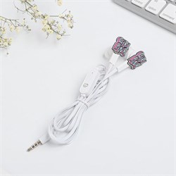 Наушники вакуумные в пакете «Чудеса твой стиль жизни. 8 марта», с микрофоном, 1,2 м, 10 х 15 см - фото 51370094