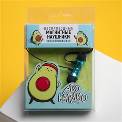 Беспроводные наушники на магните с микрофоном «Авокадо», мод. I10 , 9 х 13,5 см. - фото 51370151