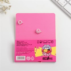 Наушники вакуумные на открытке «Живи ярко», 11 х 20,8 см - фото 51370284