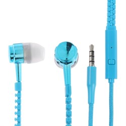 Наушники Luazon VBT 1.10 «Молния», вакуумные, микрофон, синие - фото 51370467