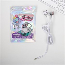 Наушники на молнии «Схожу с ума от веселья», 10×15 см - фото 51370650