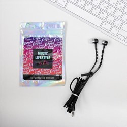 Наушники на молнии Music lifestyle, 10×15 см - фото 51370660