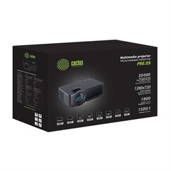Проектор Cactus CS-PRE.05B.WXGA-A,1800лм,1280x720,1500:1,ресурс лампы:30000ч,USB,HDMI,черный   70781 - фото 51370704
