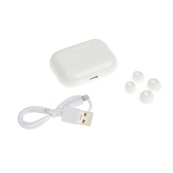 Наушники RITMIX RH-850BTH, TWS, вакуумные, микрофон, ВТ 5.0, 30/250 мАч, белые - фото 51370761