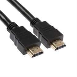 Кабель HDMI Windigo, HDMI(m)-HDMI(m), v 1.4, 1.5 м, позолоченные разъёмы, 3D, 4K, чёрный - фото 51370796