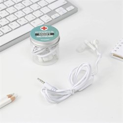 Наушники вакуумные в банке "Устранитель плохого настроения", модель VBT 1.8 - фото 51371129