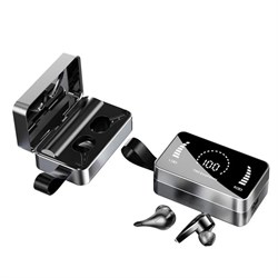 Наушники беспроводные VBT 1.29, TWS, вакуумные, Bluetooth 5.0, 3500 мАч, водонепроницаемые, чёрные - фото 51371203