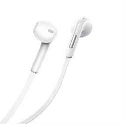 Наушники Borofone BM55 Sonido, вкладыши, микрофон, Jack 3.5 мм, кабель 1 м, белые - фото 51371359