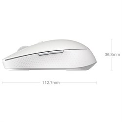 Мышь Xiaomi Mi Dual Mode Wireless Mouse Silent Edition, беспроводная, 1300 dpi, usb, белая - фото 51371520