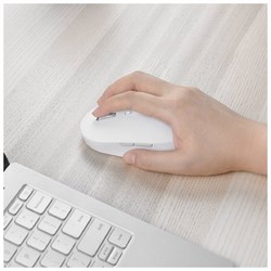 Мышь Xiaomi Mi Dual Mode Wireless Mouse Silent Edition, беспроводная, 1300 dpi, usb, белая - фото 51371522