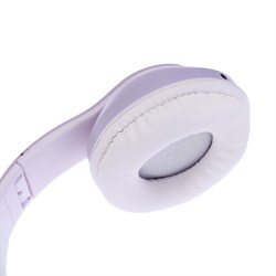 Наушники беспроводные, с ушками кошки, MYBIT W-32, Bluetooth 5.0, с микрофоном, AUX, microSD, MP3, 400 мАч, фиолетовые - фото 51371662