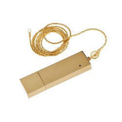 Флешка E 283 G, 16 ГБ, USB2.0, чт до 25 Мб/с, зап до 15 Мб/с, золотистая - фото 51371831