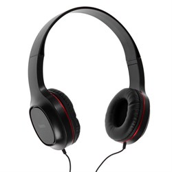 Комплект наушников Hoco W24, проводные, накладные + вакуумные, проводные, красные - фото 51371876