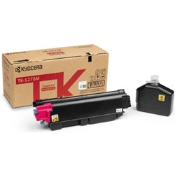 Картридж Kyocera TK-5270M 1T02TVBNL0, пурпурный, для Kyocera ECOSYS M6230cidn/P6230cdn, 6000 страниц - фото 51372087