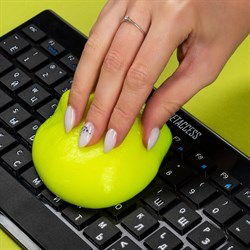 Автомобильный очиститель гель-слайм «лизун» Grand Caratt, желтый, 100 г - фото 51372373