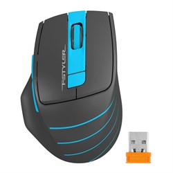 Мышь A4Tech Fstyler FG30S, USB, беспроводная, оптическая, 2000 dpi, чёрная - фото 51372518