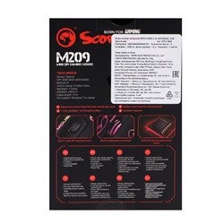 Мышь MARVO M209, игровая, проводная, подсветка, 6400 dpi, USB, чёрная - фото 51372657