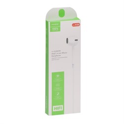 Наушники Maimi H30, проводные, вкладыши, микрофон, Jack 3.5, 1.2 м, белые - фото 51372671