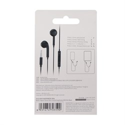 Наушники Borofone BM30, вкладыши, микрофон, Jack 3.5 мм, кабель 1 м, чёрные - фото 51372889