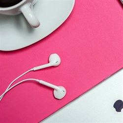 Наушники Borofone BM30, вкладыши, микрофон, Jack 3.5 мм, кабель 1 м, белые - фото 51372893