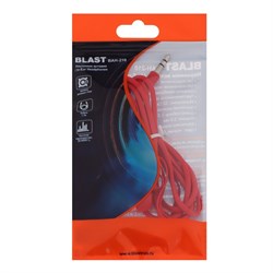 Наушники Blast BAH-210, вакуумные, 3.5 мм, 1.2 м, красный - фото 51372925