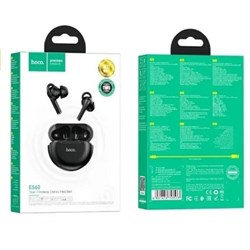 Наушники беспроводные Hoco ES60, вакуумные, TWS, BT 5.1, 35/300 мАч, черные - фото 51372985