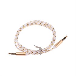 Кабель аудио AUX OXION AUX018, Jack 3.5 мм(m)-Jack 3.5 мм(m), 1м, золотой - фото 51373013