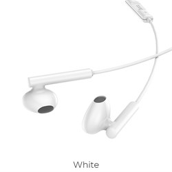 Наушники Hoco M65, проводные, вкладыши, микрофон, Type-C, 1.2 м, белые - фото 51373202