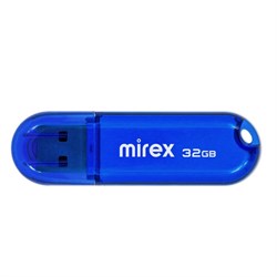 Флешка Mirex CANDY BLUE, 32 ГБ, USB 2.0, чтение до 25 Мб/с, запись до 15 Мб/с, синяя - фото 51373348