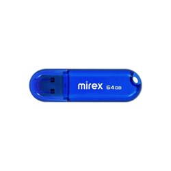 Флешка Mirex CANDY BLUE, 64 Гб ,USB2.0, чт до 25 Мб/с, зап до 15 Мб/с, синяя - фото 51373355