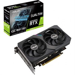 Видеокарта Asus DUAL-RTX3060TI-O8G-MINI-V2, GeForce RTX 3060Ti, 8Gb, GDDR6, HDMI, DP - фото 51373688