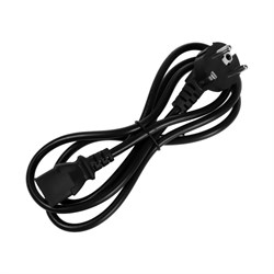 Кабель питания Luazon KDGN-005, Schuko - C13, 10 А, 1.5 м, трёхжильный, чёрный - фото 51373826