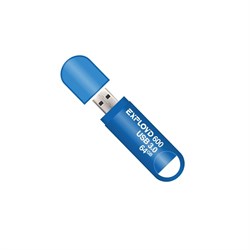 Флешка Exployd 570, 64 Гб, USB2.0, чт до 15 Мб/с, зап до 8 Мб/с, синяя - фото 51374044