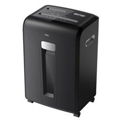 Шредер Deli E14400, фрагменты 4х40 мм, 16 листов, скрепки, скобы, пл.карты, диски - фото 51374153