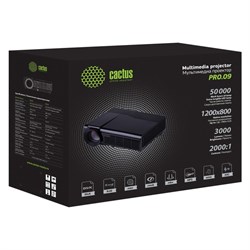 Проектор Cactus CS-PRO.09WT.WXGA-A, 3000лм, 1280x720, 2000:1, ресурс лампы:50000ч, USB, HDMI   93551 - фото 51374443