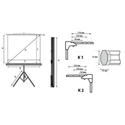 Экран на треноге Lumien 153x203 см, Master View LMV-100107, 4:3, напольный, рулонный - фото 51374686
