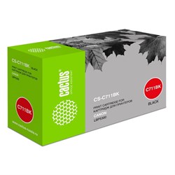 Картридж Cactus CS-C711BK для Canon LBP5300 (6000k), черный - фото 51374804