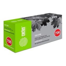 Картридж Cactus CS-C706 для Canon MF6530/6540/6550/6580 (5000k.), черный - фото 51374814